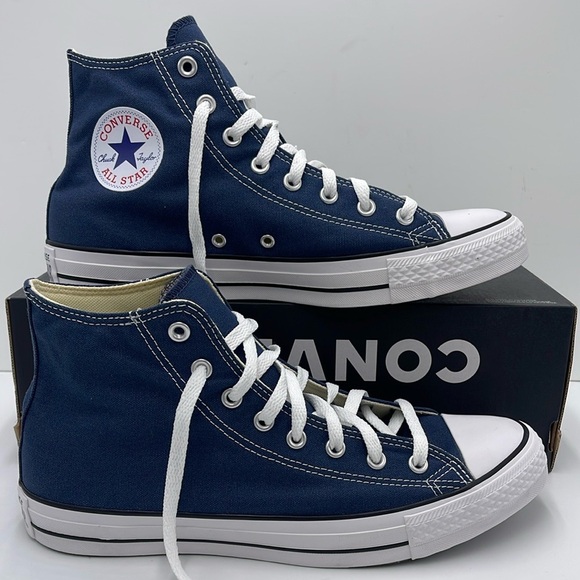 Converse Other - Converse Men's Blue High-Top Sneakers Classic Colors Navy